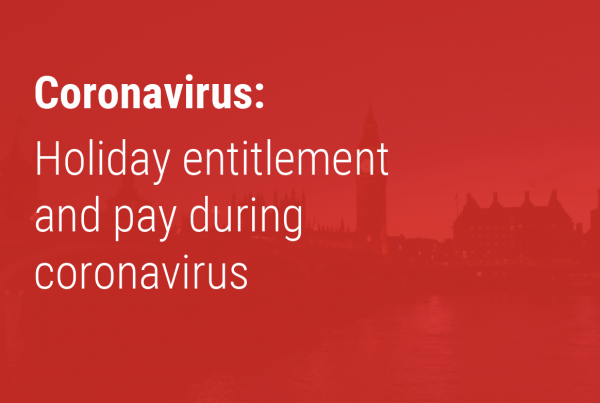 Holiday entitlement and pay during coronavirus